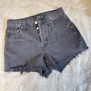 Levi's Black 501 Jean Shorts